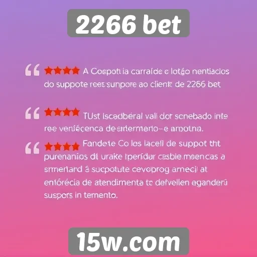 Relato de usuários sobre o suporte ao cliente do 2266 bet